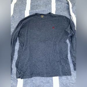 Blue polo long sleeve shirt medium